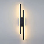 AxisGlow™ Black LED Wall Light – Modern Linear Accent Lamp | 16W Warm White Lighting for Bedroom & Hallway