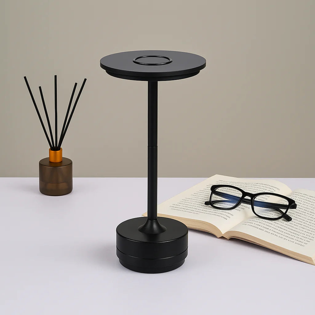 LunaHalo™ Touch LED Table Lamp – Dimmable Touchbase Ambient Light | Bedside & Accent Lighting