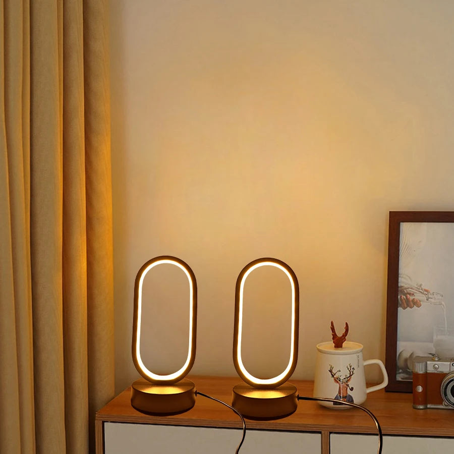 UGlow™ LED U-Shaped Table Lamp – Touch / Stepless Dimming Ambient Light | Modern Desk & Bedside Décor