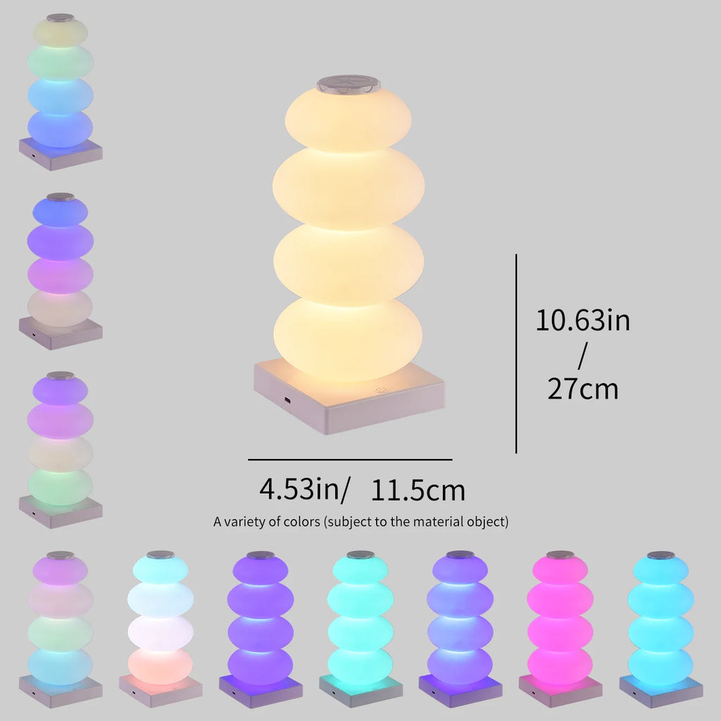 ColorAura™ 16-Color Touch RGB Table Lamp – Multi-Step Dimmable Mood Lamp | Ambient Bedside & Desk Light