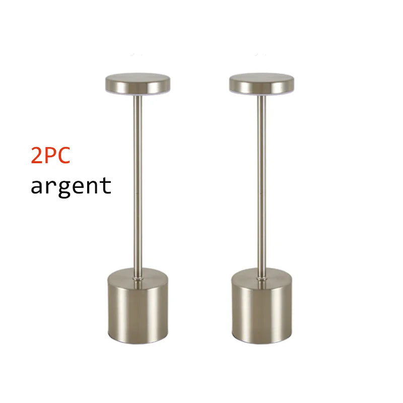 TwinLume™ USB Rechargeable Desk Lamps – 2-Pack Stepless Dimming LED Lights | Tricolor Touch Night & Study Lamps