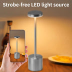 TwinLume™ USB Rechargeable Desk Lamps – 2-Pack Stepless Dimming LED Lights | Tricolor Touch Night & Study Lamps