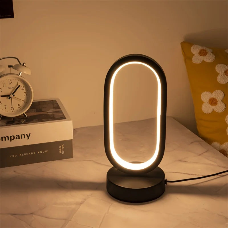 UGlow™ LED U-Shaped Table Lamp – Touch / Stepless Dimming Ambient Light | Modern Desk & Bedside Décor