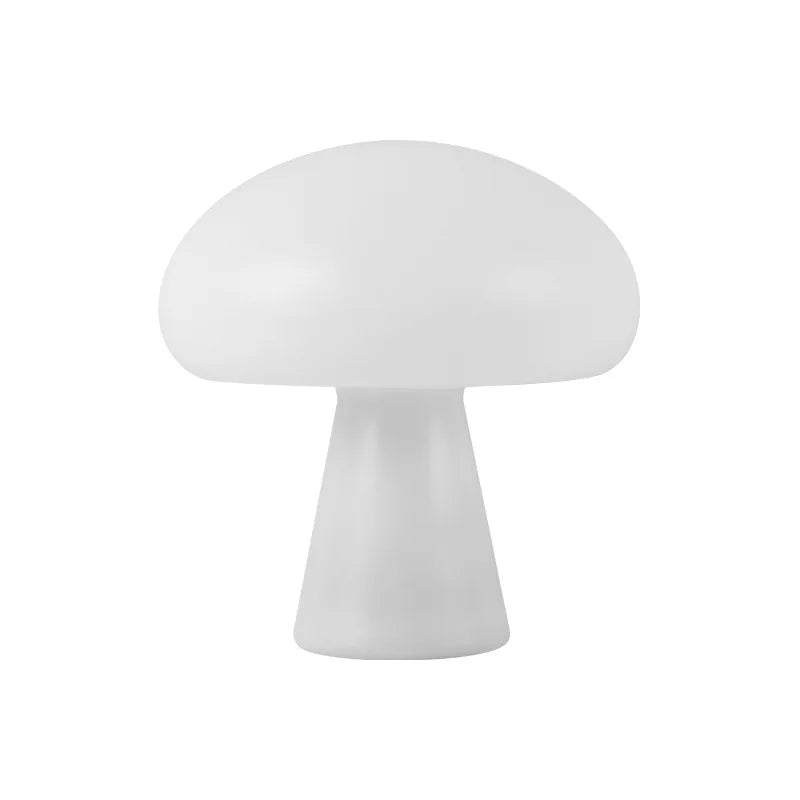 MushDane™ Cream Halo Mushroom Table Lamp – USB Rechargeable Touch Dimmable Lamp | Ambient Lighting for Bedroom & Living Room