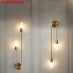 LuxAura™ Golden-Black LED Wall Lamp – Modern Nordic Wall Light | Luxury Accent Lighting for Living Room & Bedroom
