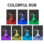 TumbloGlow™ Rechargeable Touch Mushroom Lamp – Dimmable USB Table Night Light | Portable Ambient Décor