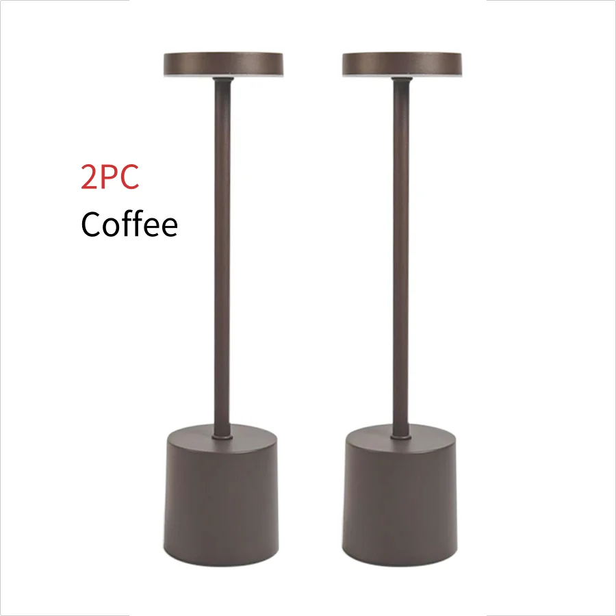 TwinLume™ USB Rechargeable Desk Lamps – 2-Pack Stepless Dimming LED Lights | Tricolor Touch Night & Study Lamps