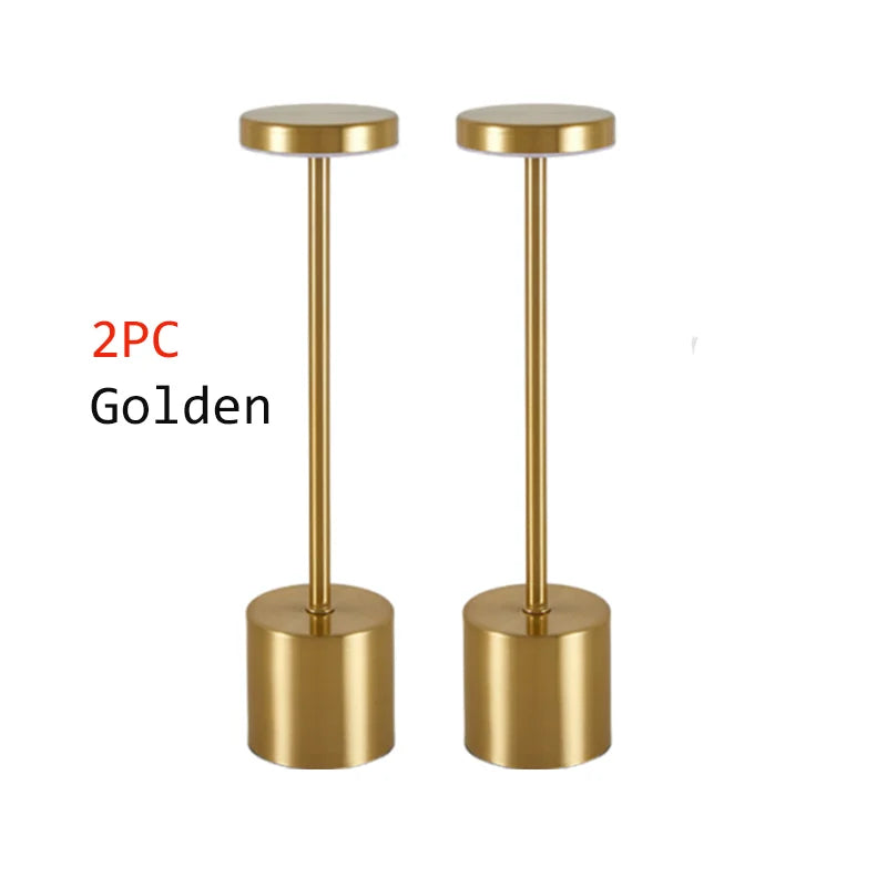 TwinLume™ USB Rechargeable Desk Lamps – 2-Pack Stepless Dimming LED Lights | Tricolor Touch Night & Study Lamps