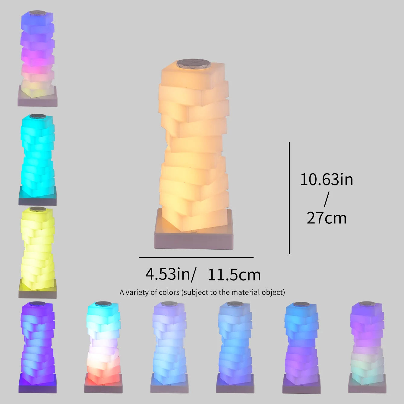 ColorAura™ 16-Color Touch RGB Table Lamp – Multi-Step Dimmable Mood Lamp | Ambient Bedside & Desk Light
